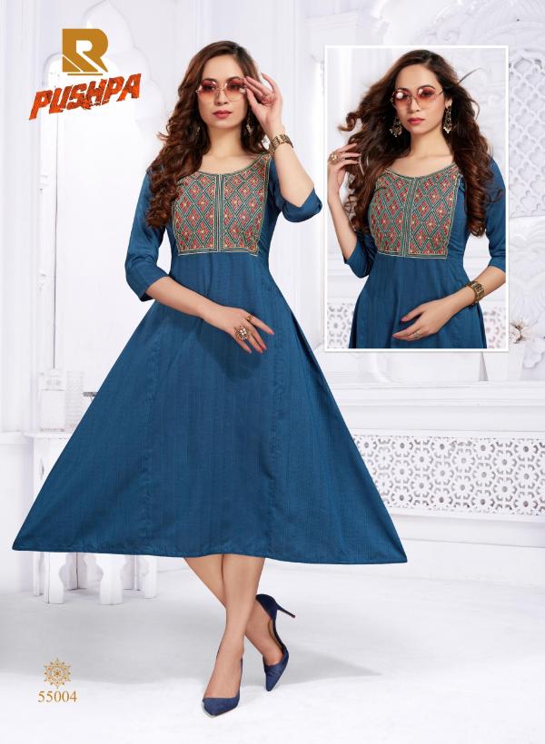 Raashi Pushpa Beautiful Silk Embroidery Kurti